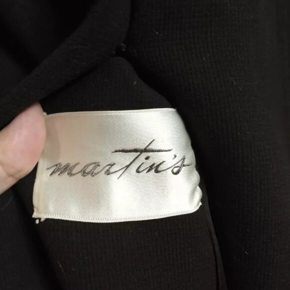 Vintage Martin’s Brown Wool Coat with Mink Fur Collar Sz 10 Union Made 1950’s - Picture 3 of 9